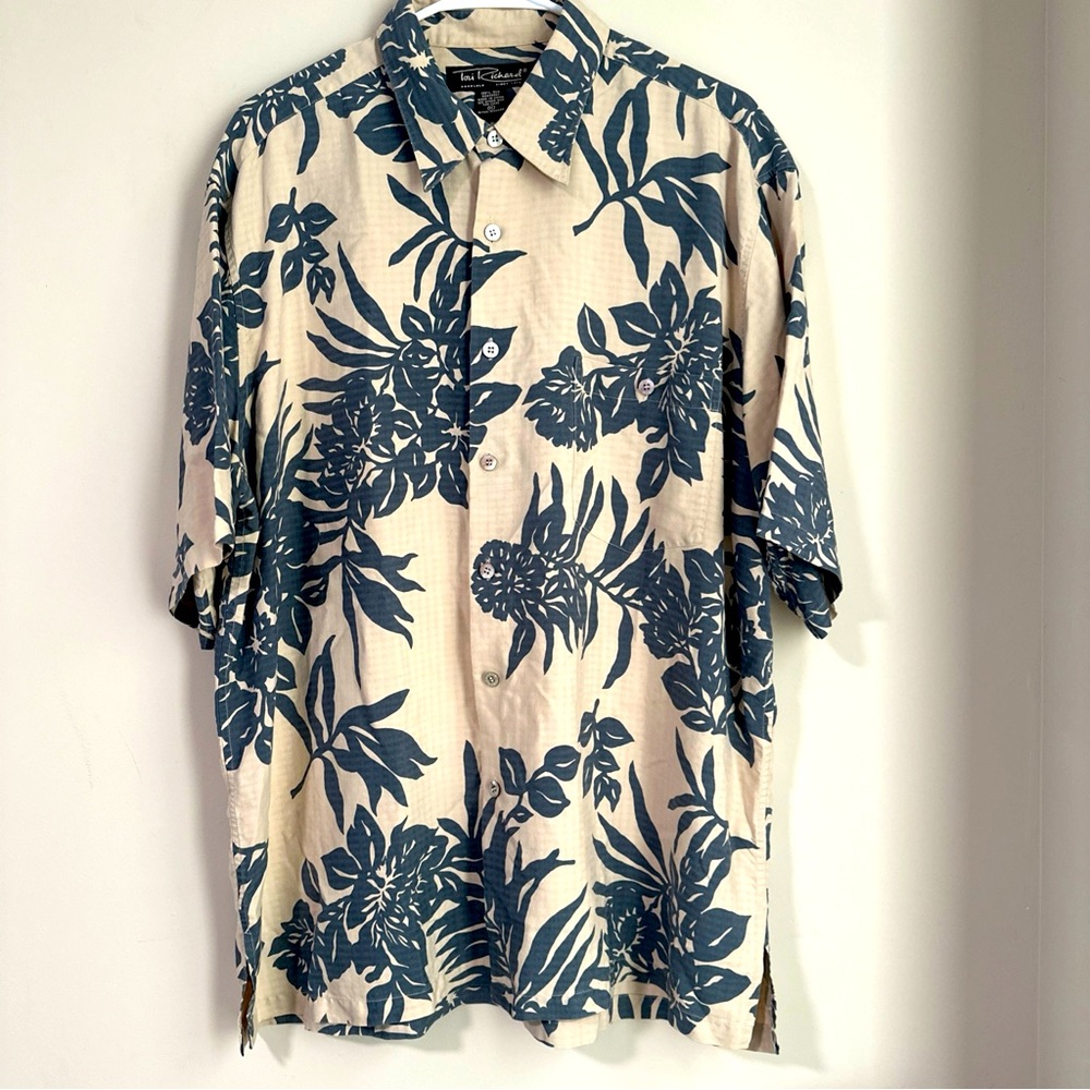 Tori Richard Honolulu Hawaiian Button Up Shirt 100% Silk Mens Size XL Floral